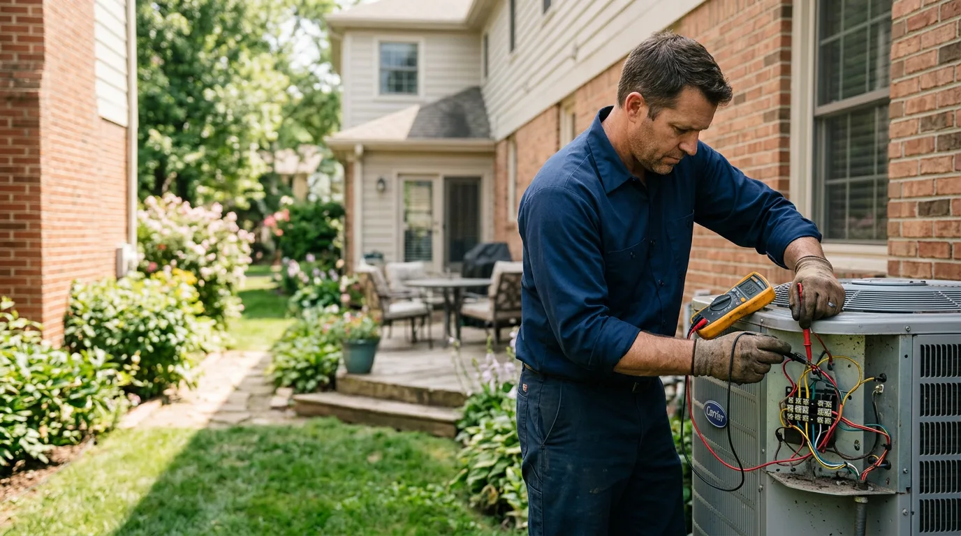 HVAC technician working near Smicksburg, PA